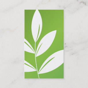 Natur-Druck - Grün-Blätter Visitenkarte
