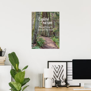 Natur erkunden Waldweg Fotografie Poster