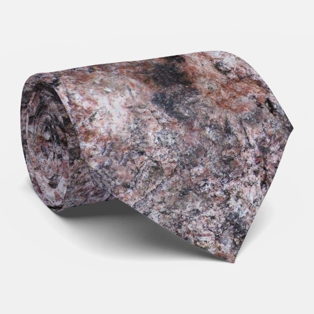 Natur-Felsen-Beschaffenheit Pinkish Krawatte (Gerollt)