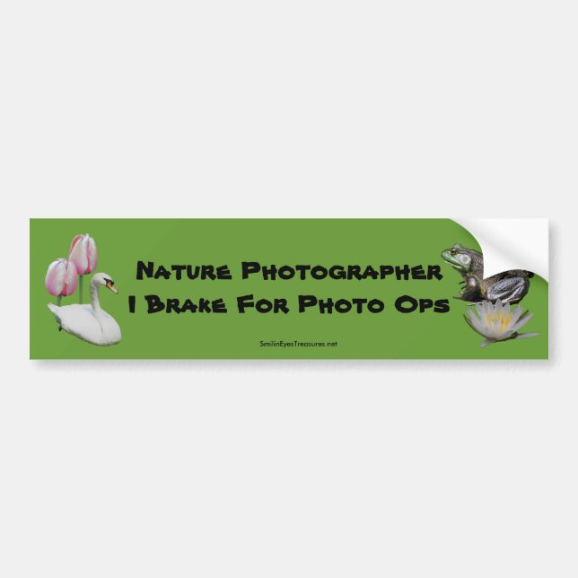 Natur-Fotograf-BremsFoto Ops Autoaufkleber (Vorne)