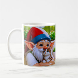 Natur-Gnom-Katze  Kaffeetasse