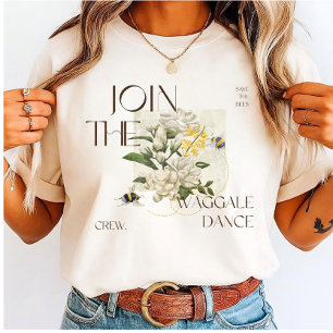 Natur-Grafik-T-Shirt für Bienenliebhaber – Waggle- T-Shirt