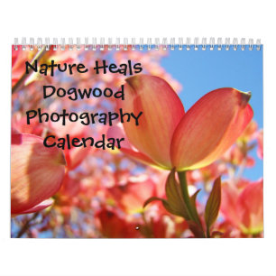 Natur heilt rosa Dogwood-Bäume Landschaften Floral Kalender