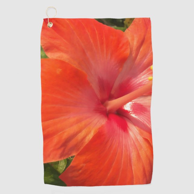 Natur, Hibiskus, Blume, Sommer, Blumen, tropische Golfhandtuch (Vorderseite)