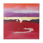 Natur im Frieden II Fliese<br><div class="desc">Natur bei Peace II von Joyce Combs. Abstraktes Kunstwerk,  das fast wie ein Sonnenuntergang mit Rot und Orangen aussieht. | 158380FNE</div>