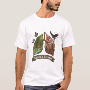Natur im Gleichgewicht Lungen der Erde Umwelt T-Shirt