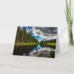 Natur Inspirationen Coniferwälder und See Karte