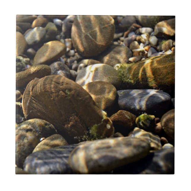 Natur Inspirationen Sonnenschaum unter Wasser Stei Fliese (Vorderseite)