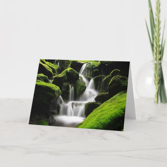 Natur-Inspirationen Wasserfall in Südkorea Karte (Vorderseite)