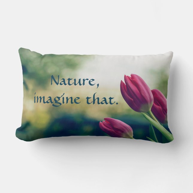 Natur-Inspirations-Wurfs-Kissen Lendenkissen (Vorderseite)