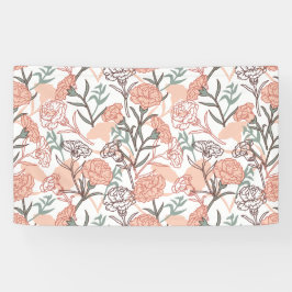Natur Inspiriert Blütenmuster: Muster der Blume Ca Banner