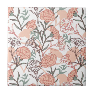 Natur Inspiriert Blütenmuster: Muster der Blume Ca Fliese