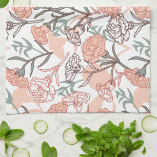 Natur Inspiriert Blütenmuster: Muster der Blume Ca Geschirrtuch