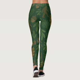Natur inspiriert Leggings mit spielerischer Drehun