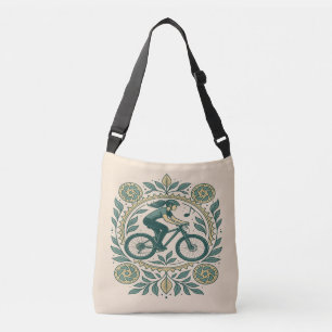 Natur Inspiriert Radlerin - Boho Biking Tragetaschen Mit Langen Trägern