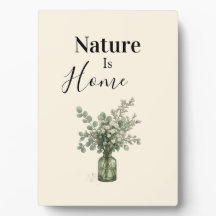 Natur ist Heimat Botanisches Schild