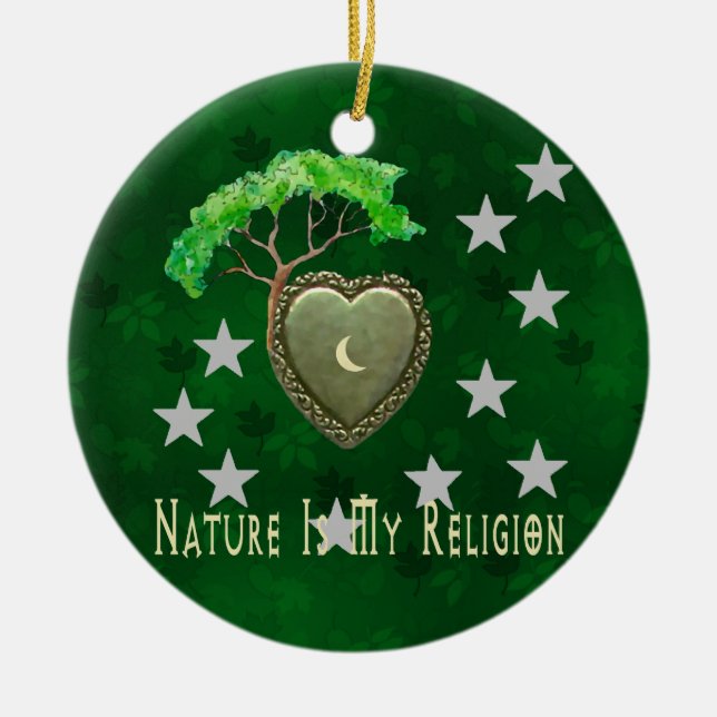 Natur-Kirche Keramikornament (Vorne)