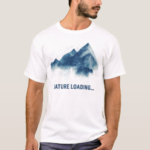 Natur-Ladung... Abstrakte Berge T-Shirt