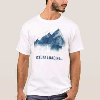 Natur-Ladung... Abstrakte Berge T-Shirt