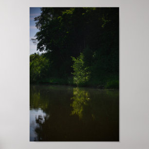 Natur Landschaft Fluss Weißrussland Bäume Poster