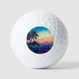 Natur Landschaft mit Pool Palmen-25925 Golfball