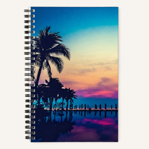 Natur Landschaft Pool Palmen-25925 Notizbuch