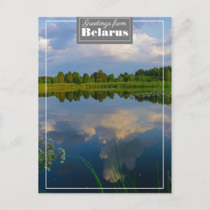 Natur Landschaft Szenerie See Belarus Postkarte