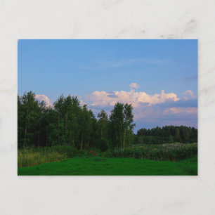 Natur Landschaft Szenerie Wiese Belarus Postkarte