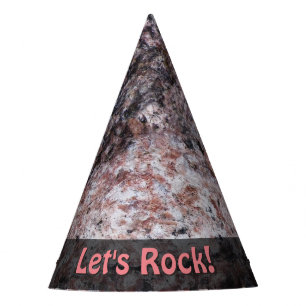 Natur lässt die Pinkish Felsen-Geologie jeder Partyhütchen