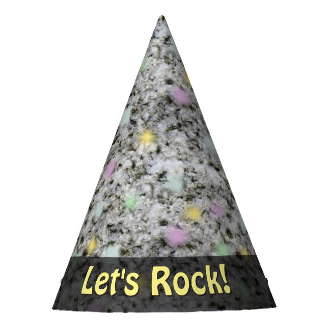 Natur lässt Felsen-Geologie-Granit-Pastelle jeder Partyhütchen (Vorderseite)