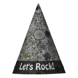 Natur lässt Felsen-Geologie-grauen Granit jeder Partyhütchen