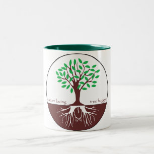 Natur-liebevoller Baum Hugger Zweifarbige Tasse