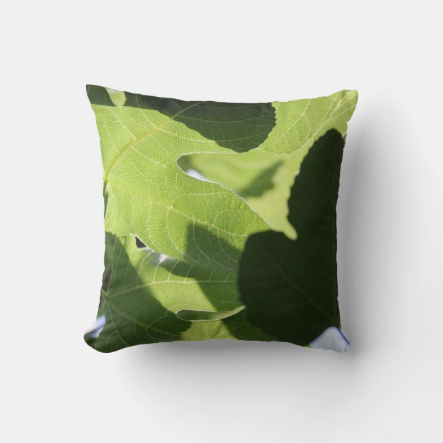 Natur-Liebhaber, Grün verlässt Throw-Kissen Kissen (Vorderseite)