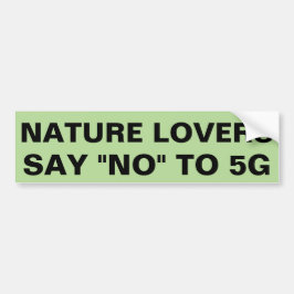 Natur-Liebhaber lehnen 5G ab Autoaufkleber