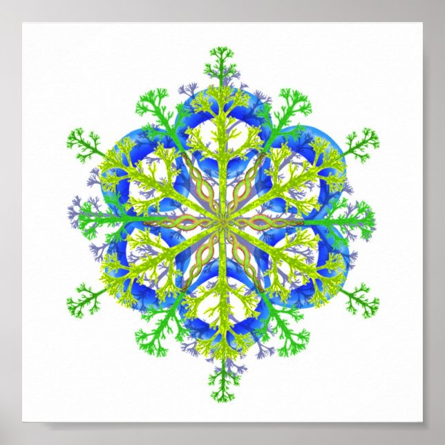Natur Mandala 2 Poster (Vorne)