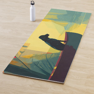 Natur-Minimalist Black Labrador Kanu Yogamatte