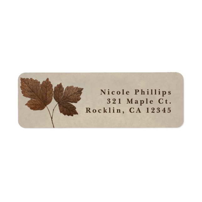 Natur Minimalistische Herbstlaube Elegante Einladu (Vorne)