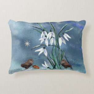 Natur mit Vögeln Akzent Pillow Dekokissen