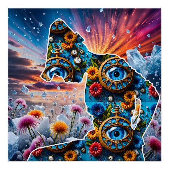 Natur mit Zeit Poster (Vorderseite)