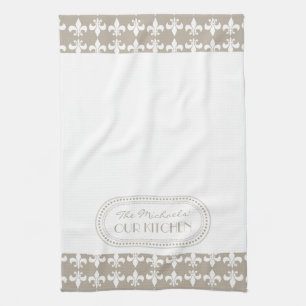 Natur  Monogramm der weißen Lilie Handtuch