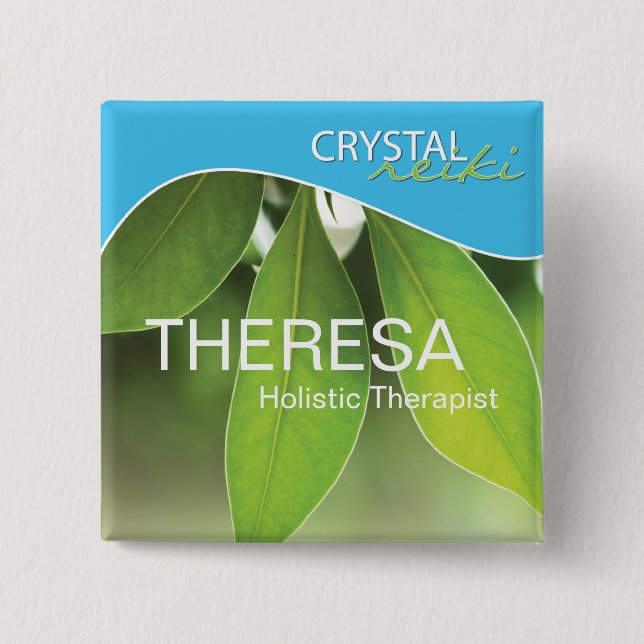 Natur-Namensschild Button (Vorderseite)