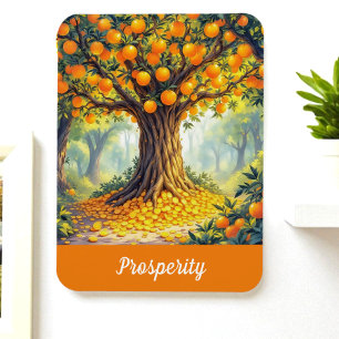 Natur Orange Baum Reichtum Überfluss Wohlstand Magnet