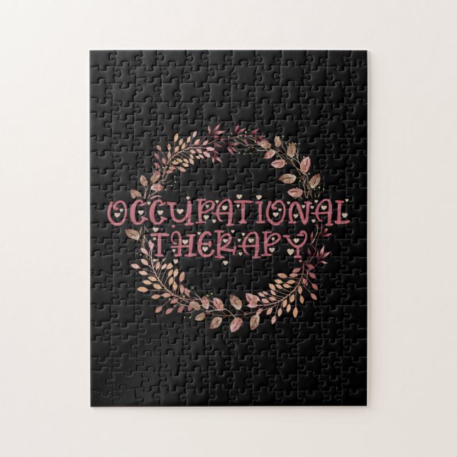 Natur OTA Therapeut OT Übung Blätter Beruf (Vertikal)