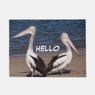 Natur-Pelikan-Strand Fußmatte