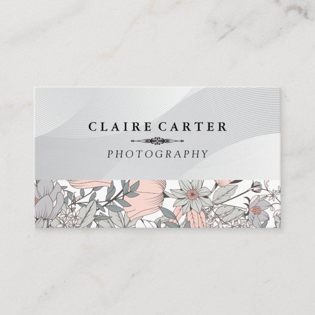 Natur | Pflanze | Blumenmuster Visitenkarte (Vorderseite)