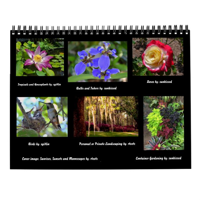 Natur. Pflanzen und Landschaft durch Daves Garten Kalender (Rückseite)