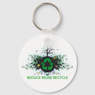 Natur recycelt schlüsselanhänger