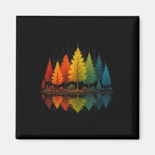 Natur Reflexion Wald Bäume Outdoor Wildtiere Hi Magnet
