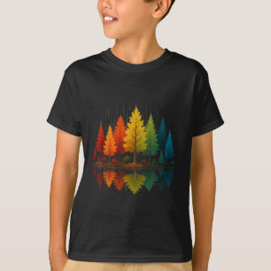 Natur Reflexions Wald Bäume Outdoor Wildtiere Hi T-Shirt