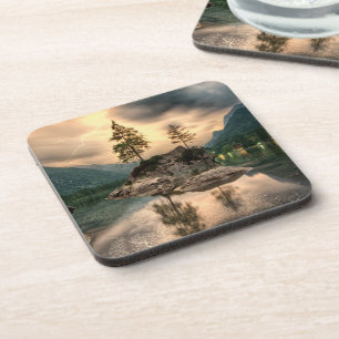 Natur-Reisen - Wasser-Gebirgslandschaft Untersetzer